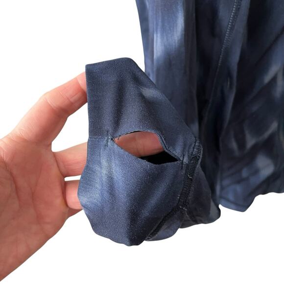 Member's Mark XL Zen Active Jacket Blue Tie Dye Full Zip Pockets Workout - Picture 7 of 10